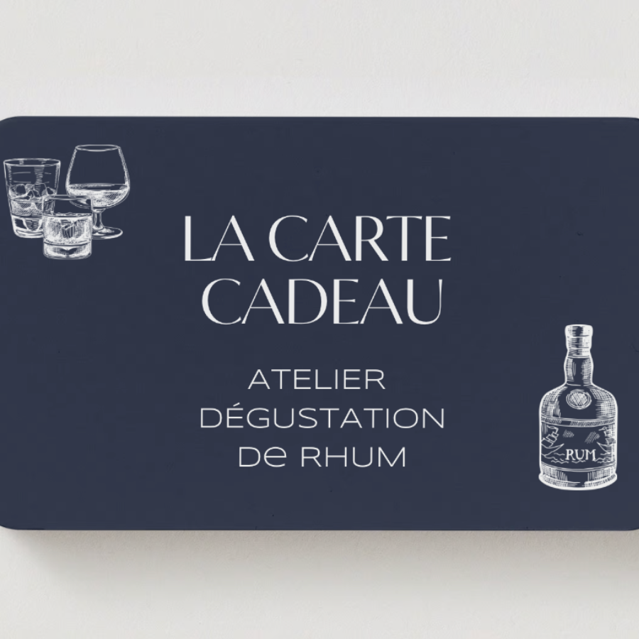 Carte-cadeau atelier dégustation des rhums du monde