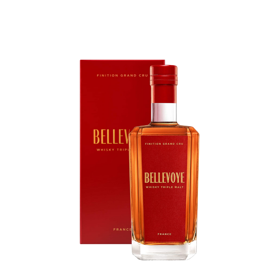 Illustration Whisky Bellevoye rouge avec son étui | MAISON. COCKTAIL