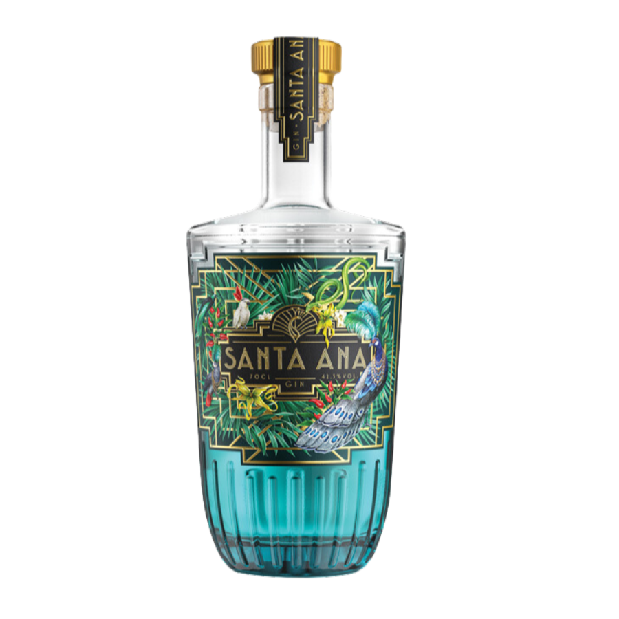 Gin Santa Ana 70 cl vue de face bouteille art déco - MAISON COCKTAIL