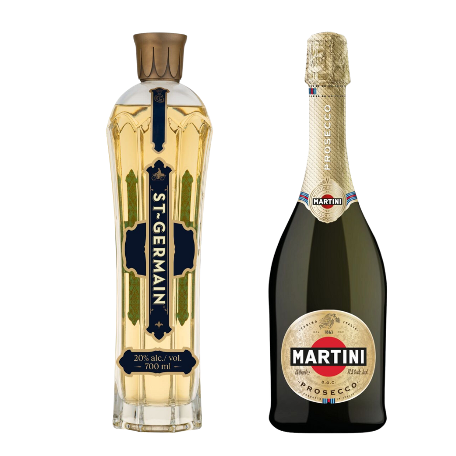 Illustration kit cocktail Saint-Germain Spritz par MAISON COCKTAIL