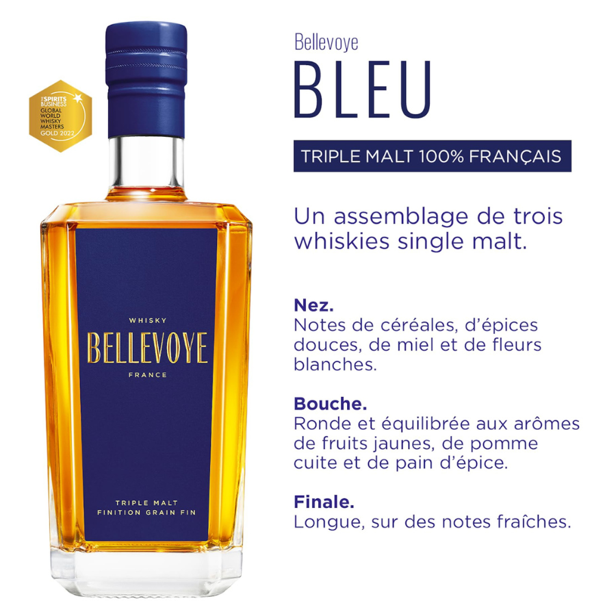 Whisky Bellevoye Bleu 40°