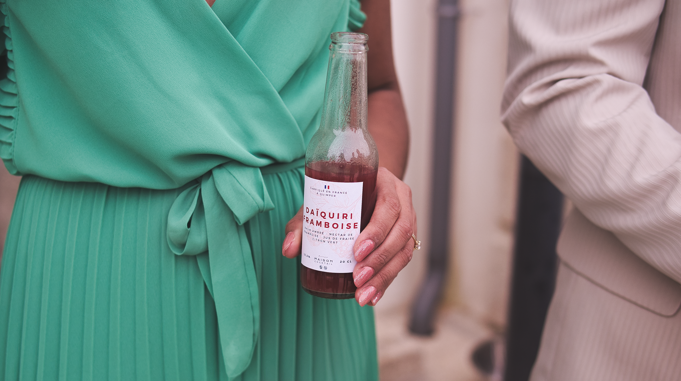 Cocktail prêt a boire le daïquiri framboise à a base de rhum ambré français de qualité | MAISON COCKTAIL