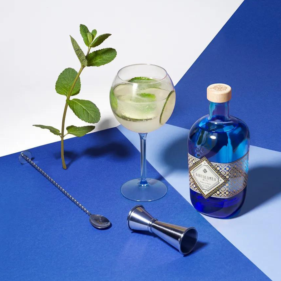 Bartolomeo gin français en cocktail de présentation par MAISON COCKTAIL
