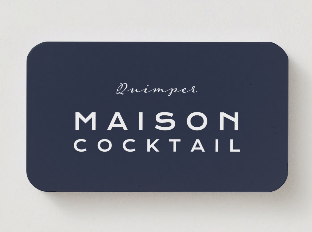 Visuel de la carte cadeau idéal par MAISON COCKTAIL avec logo de l'entreprise